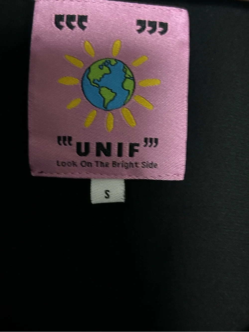 NWOT UNIF Serene Black Mini Dress Size S - Picture 6 of 7